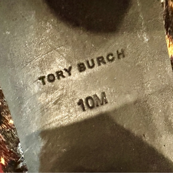 Tory Burch 55MM Multi Logo Leopard Print Heels - Picture 9 of 9